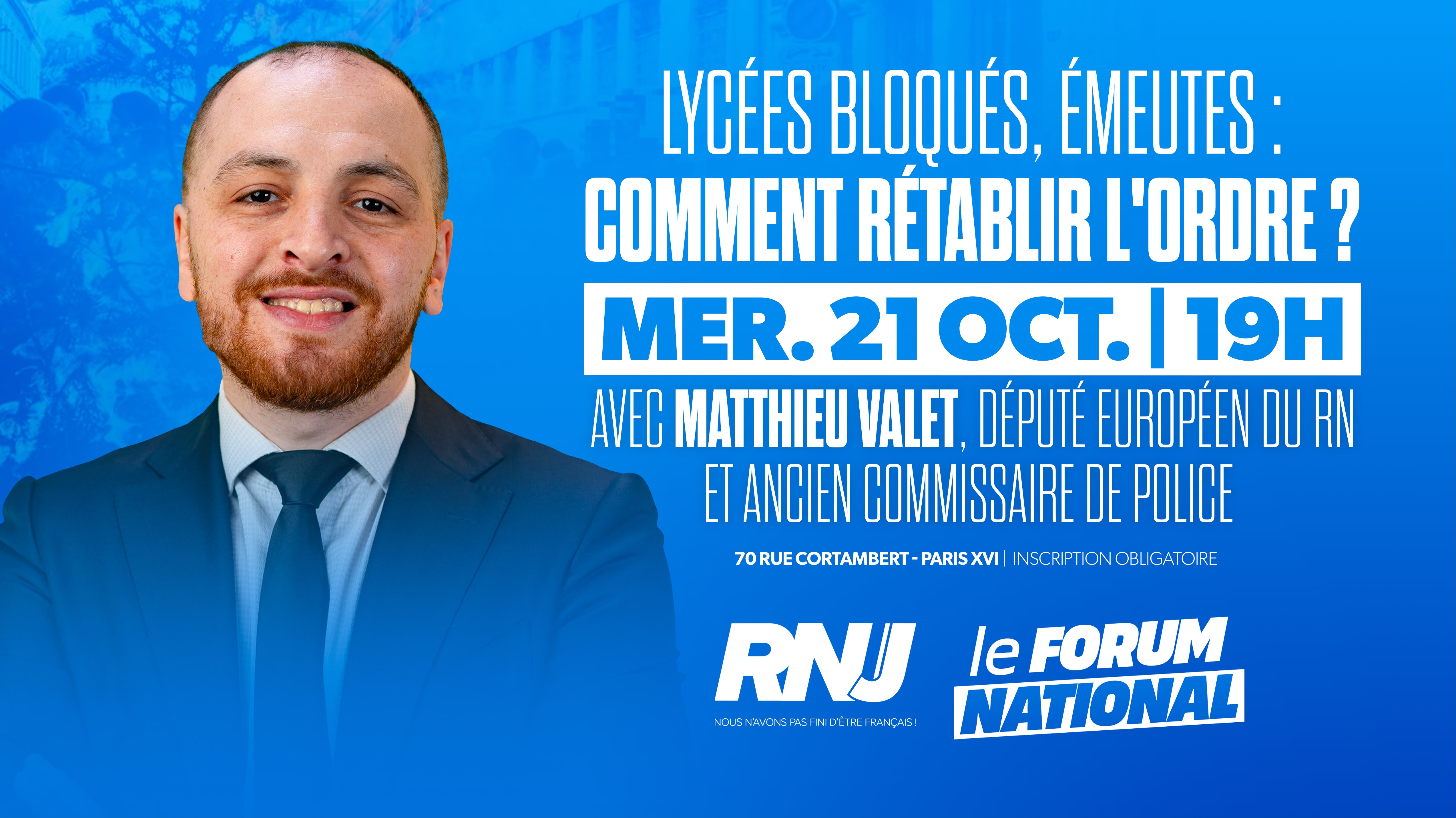 RNJ - Forum national avec Matthieu Valet